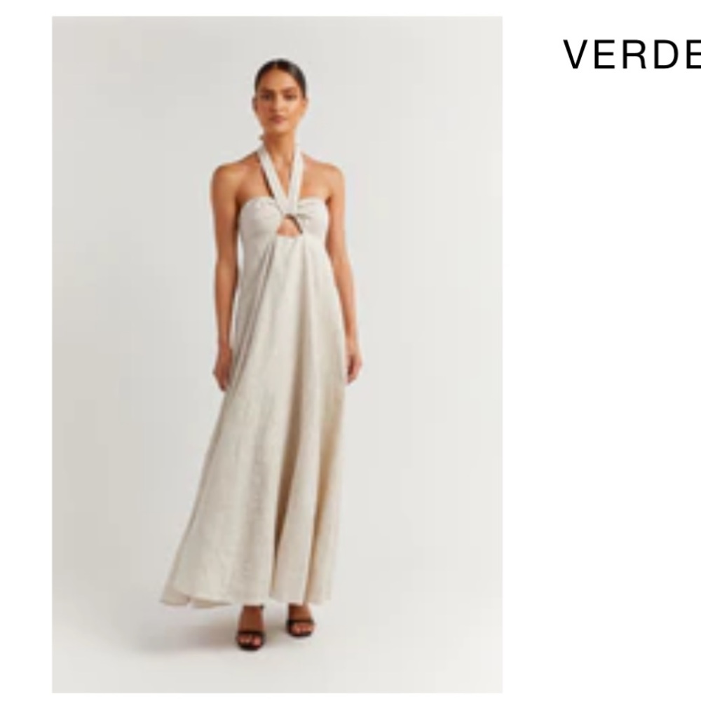 Dissh Verdes Natural Linen Mini dress